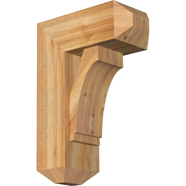 Ekena Millwork Imperial Craftsman Rough Sawn Bracket w/ Offset Brace, Western Red Cedar, 8"W x 18"D x 26"H BKT0806X18X26IMP04RWR - main